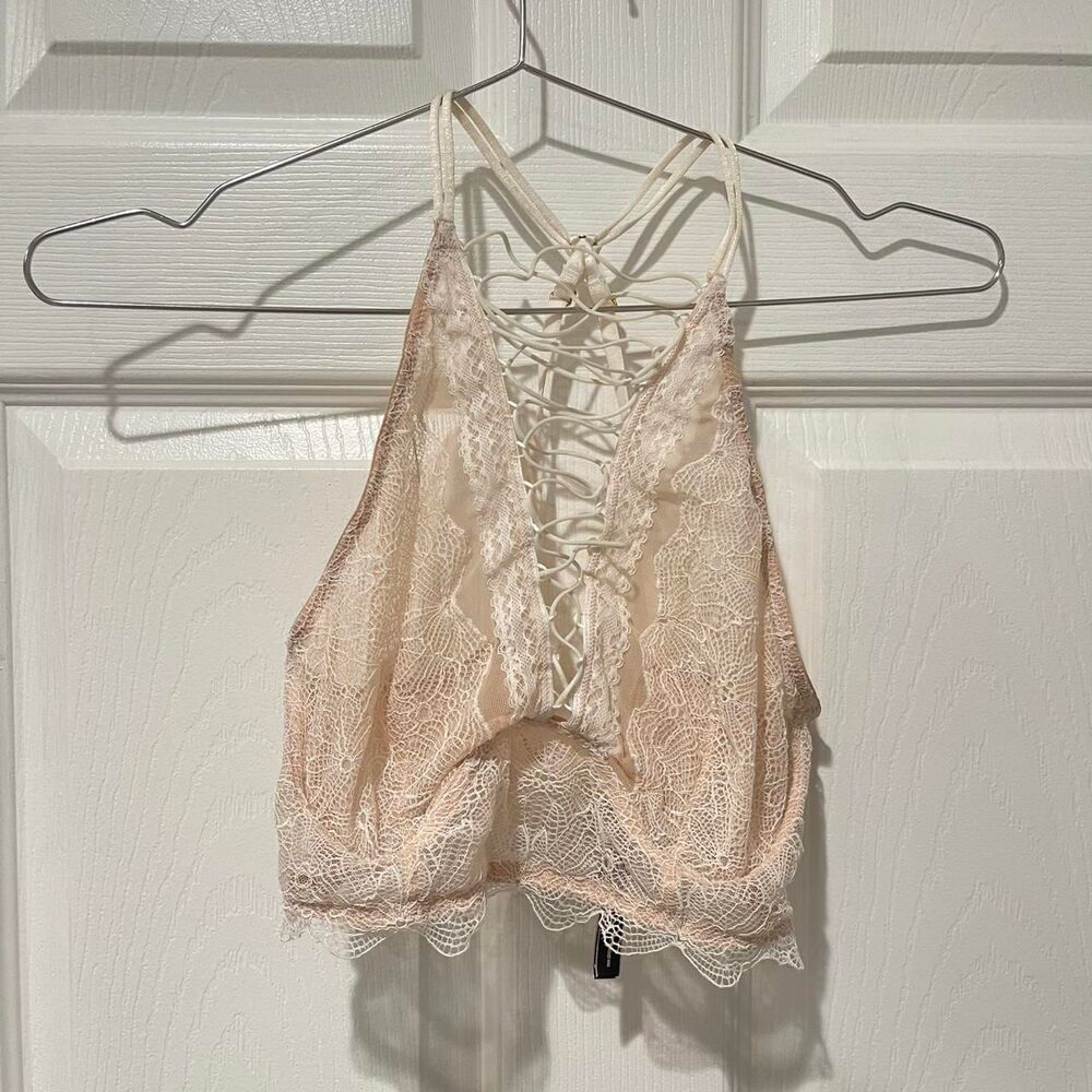 Victoria's Secret Women's Cream Lace Bralette - Picture 2 of 6